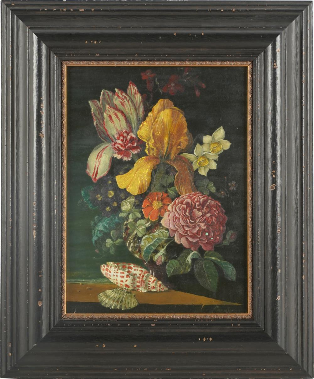 Appraisal: ROBERT FRANKE - STILL LIFEoil on board signed lower right