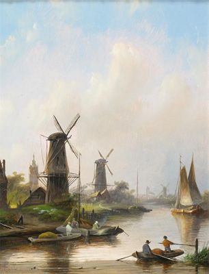 Appraisal: Jacob Jan Conraad Spohler Dutch - Summer Winter A pair