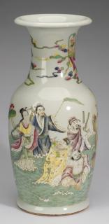 Appraisal: Chinese 'Eight Immortals' vase Qianlong mark h Large Chinese famille