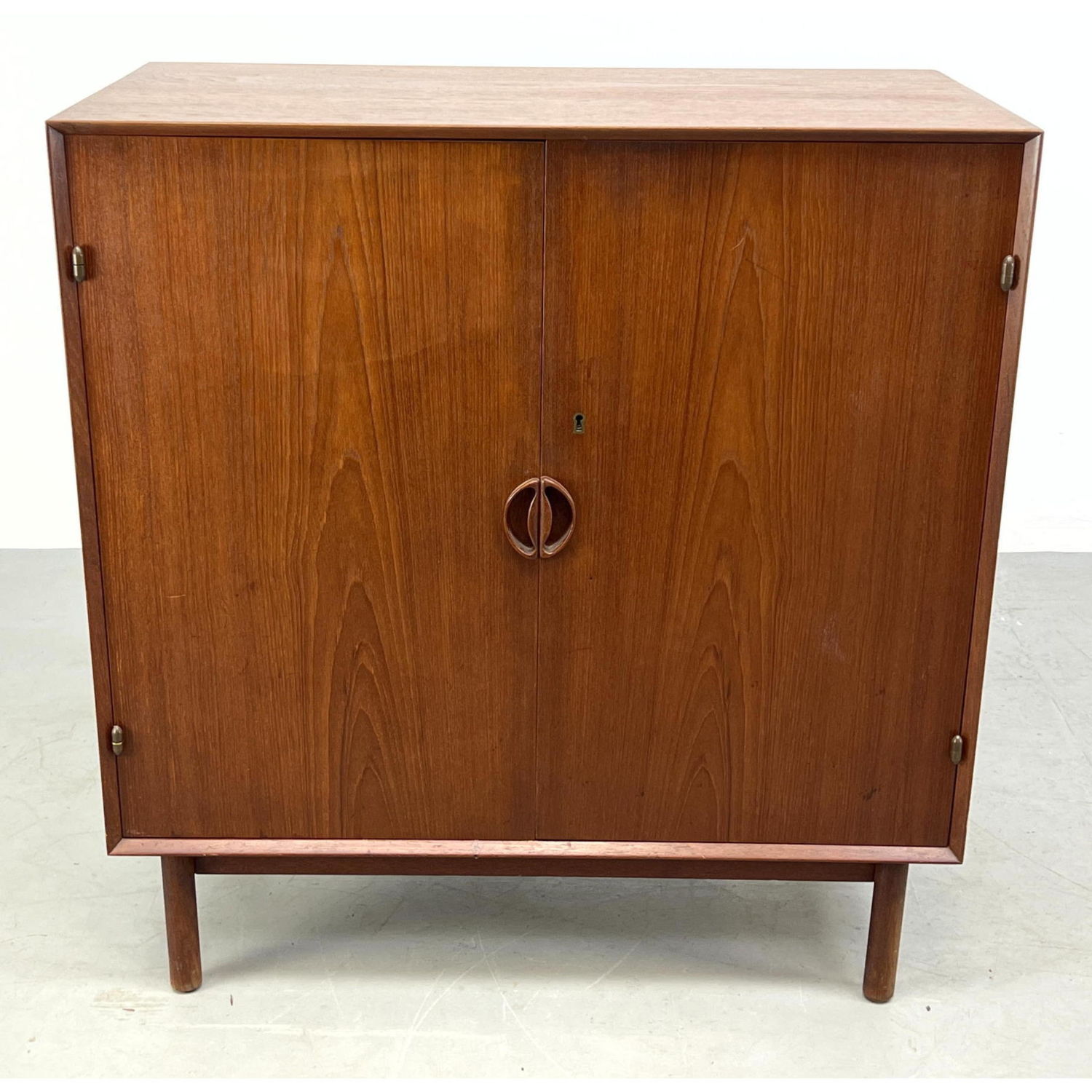 Appraisal: ORLA MOLGAARD-NIELSEN PETER HVIDT Door Teak Cabinet Server Danish Modern