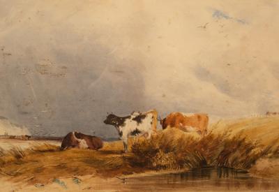 Appraisal: Attributed to Thomas Sidney Cooper RA - Cattle by the