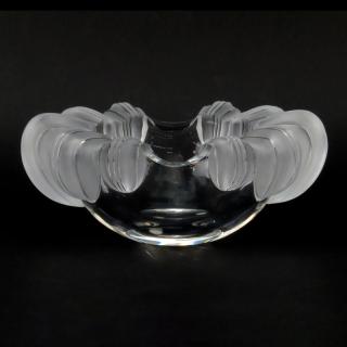 Appraisal: Lalique Athena Crystal and Frosted Crystal Coupe Bowl Lalique Athena