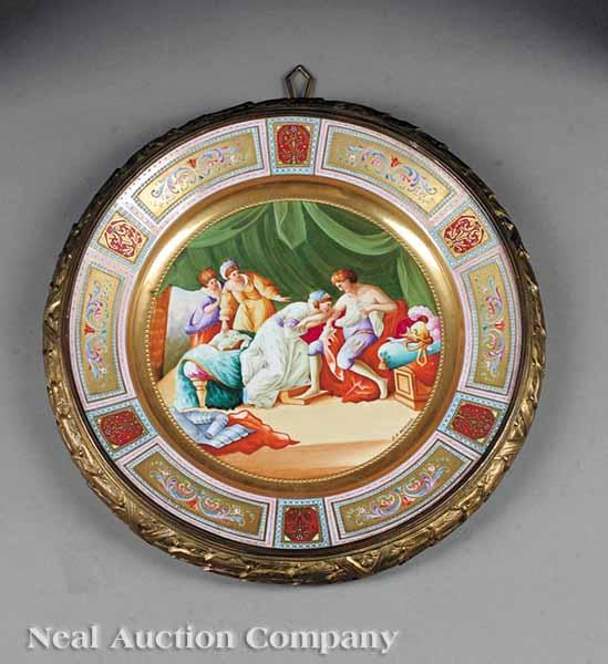 Appraisal: A Royal Vienna Porcelain Charger early th c painted scene