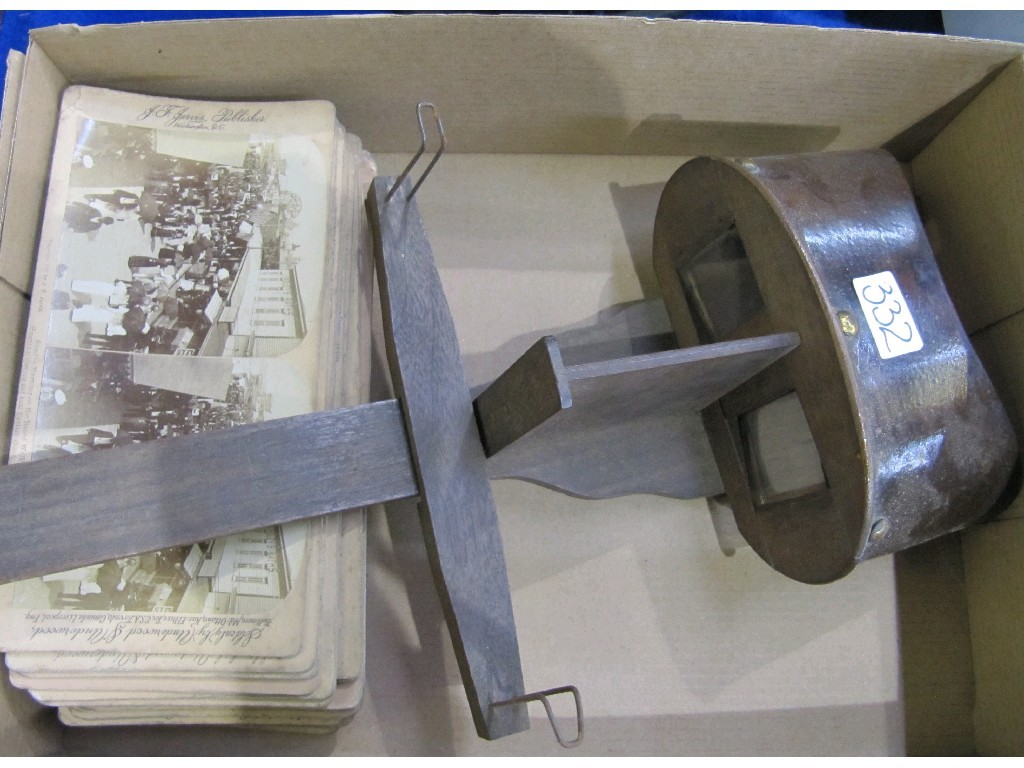 Appraisal: Stereoscope with a quantity of slides