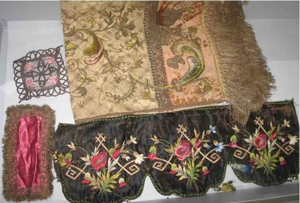 Appraisal: Quantity of assorted fabric remnants and damaged garments Provenance Peter