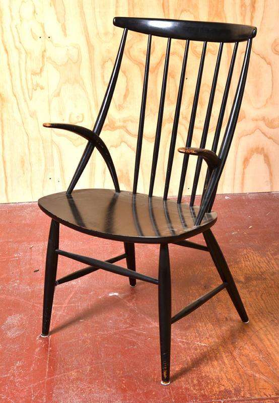 Appraisal: ILLUM WIKKELSO born ARM CHAIR