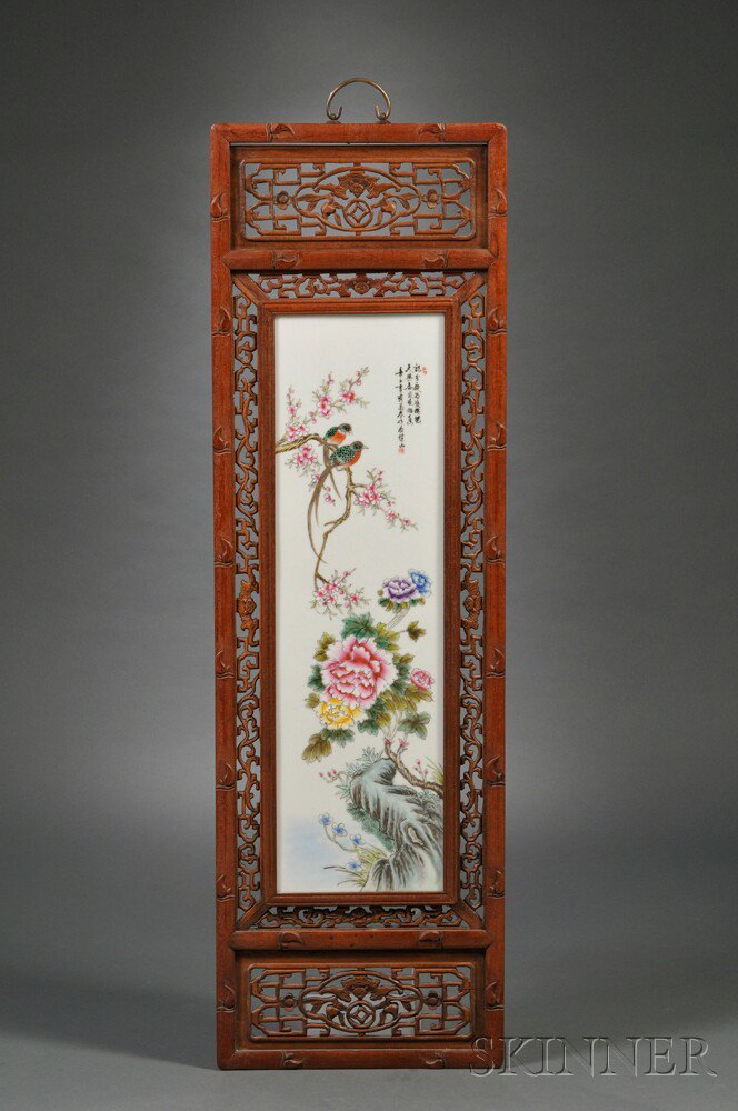 Appraisal: Set of Four Chinese Porcelain Plaques late th century each