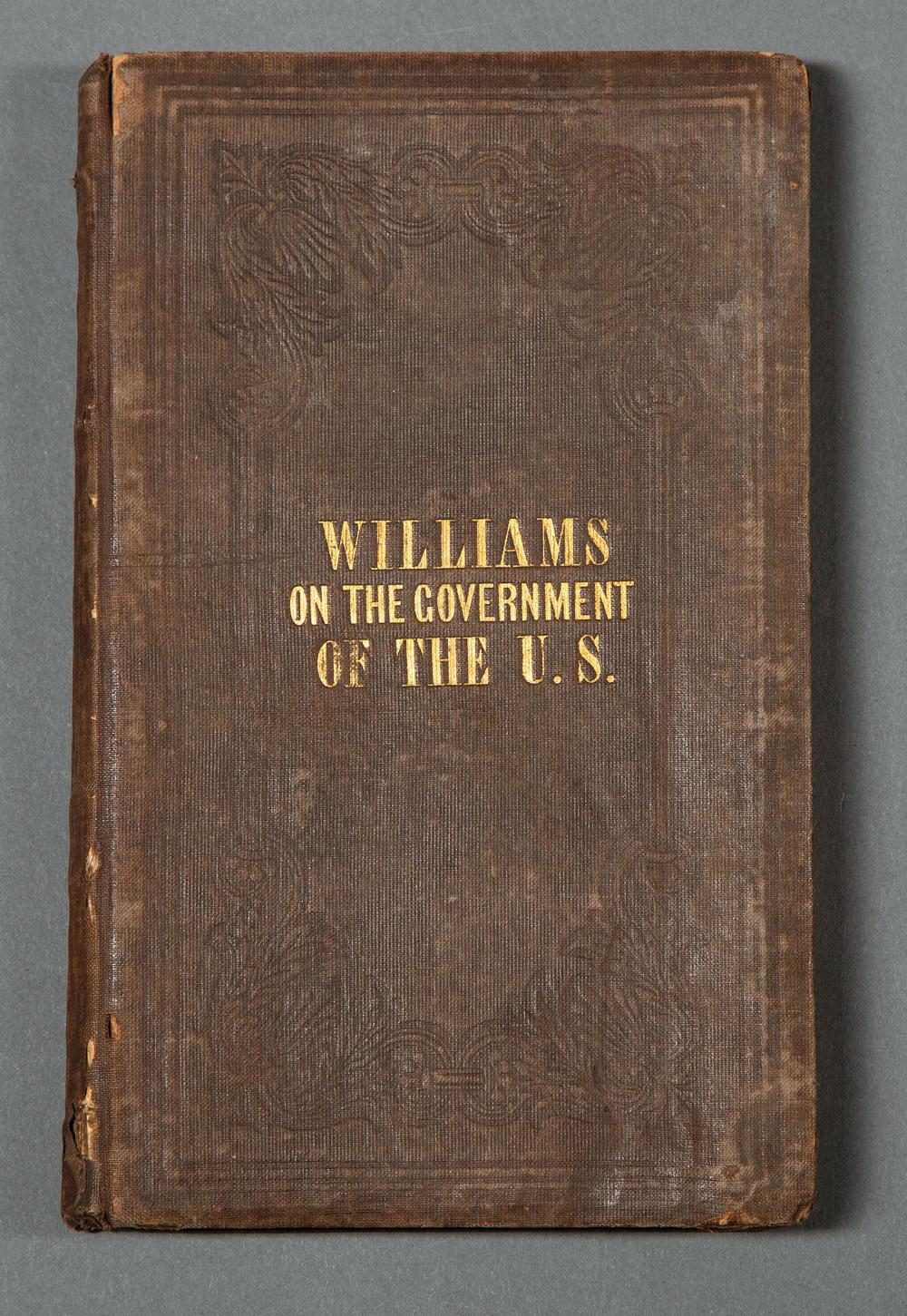 Appraisal: Union Soldier Takes Jefferson Davis' Book Given by John Calhoun