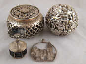 Appraisal: A mixed lot comprising a white metal tests silver pendant