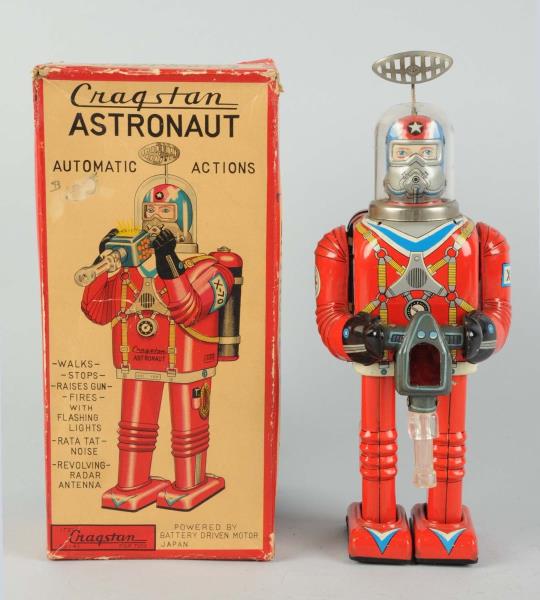 Appraisal: Japanese Tin Litho Cragstan Astronaut O B Battery - operated