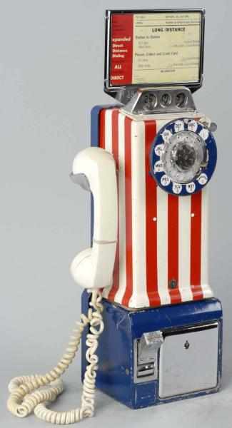 Appraisal: Bell System Pay Telephone Description Circa Phone is red white