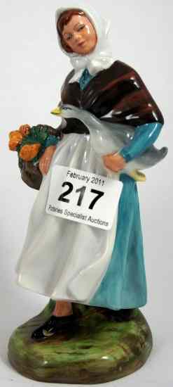 Appraisal: Royal Doulton Figure Country Lass HN broken and restuck