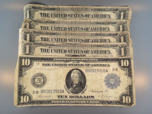 Appraisal: U S Large Size Silver Certificates - issues and Jackson