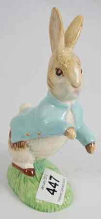 Appraisal: Beswick Beatrix Potter Figure Large Peter Rabbit with Gold Accents