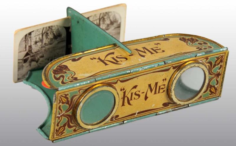 Appraisal: Tin Kis-Me Stereoscope Description Kis-Me Gum from American Chicle Co