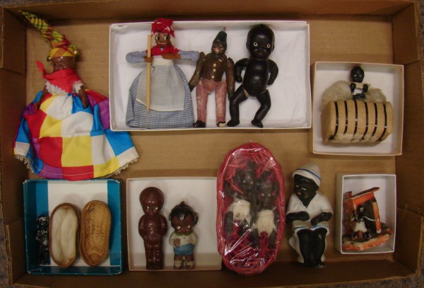 Appraisal: Lot of black dolls China bisque - Frozen Charlie in