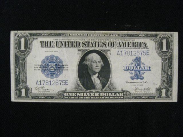 Appraisal: U S Silver Certificate large size woods white extra fine