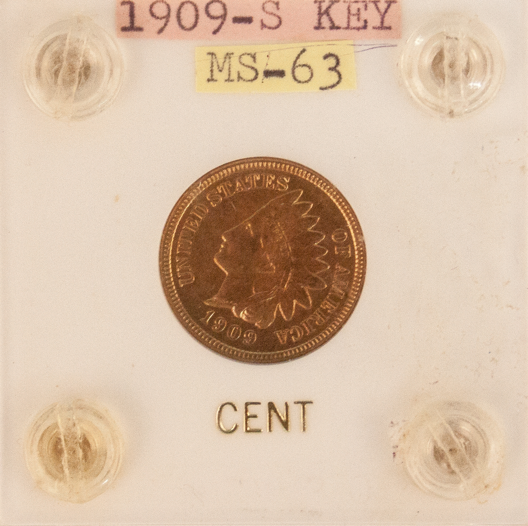 Appraisal: -S Key Indian Head Penny MS-