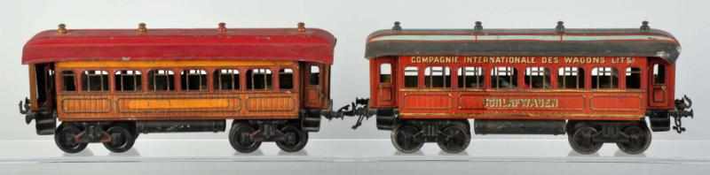 Appraisal: Lot of Bing -Gauge Passenger Train Cars German Includes one