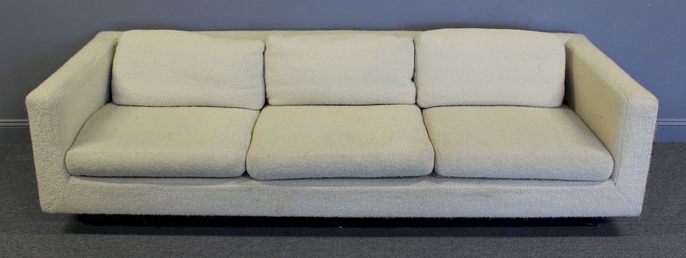 Appraisal: MIDCENTURY Dunbar Signed Upholstered Sofa Signed Dunbar and from an