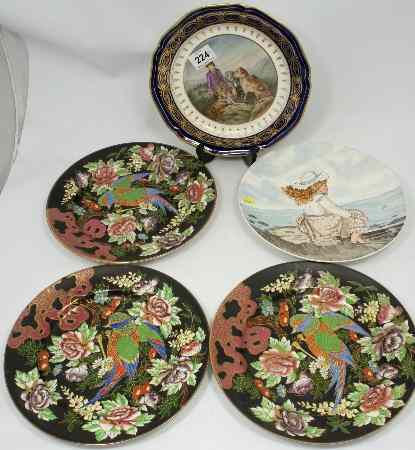 Appraisal: Masons Ironstone Plates decorated with Birds of Paradise x Early