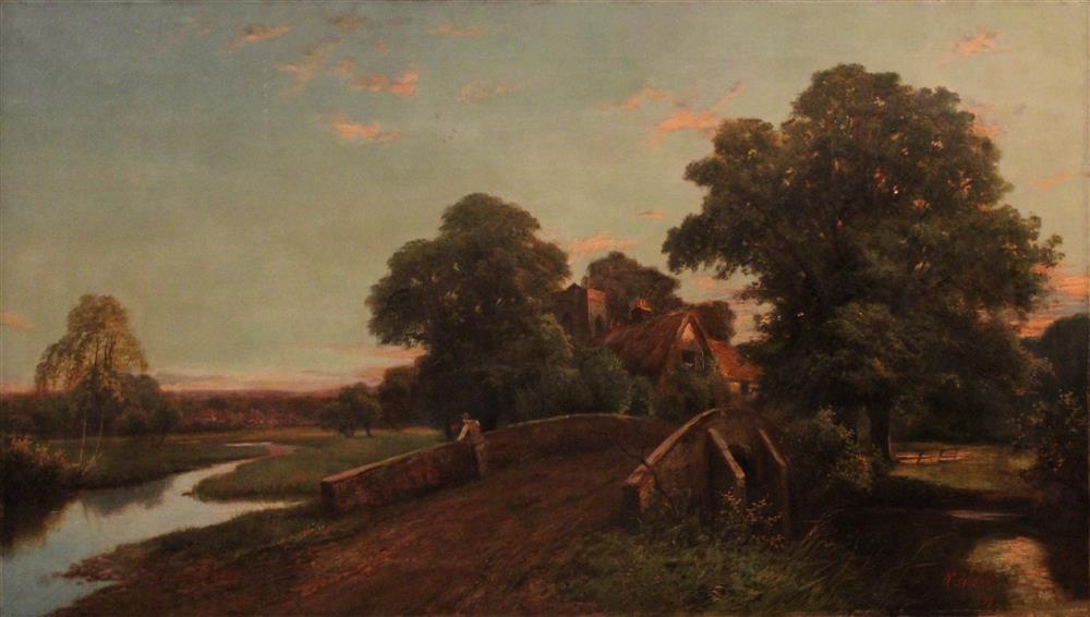 Appraisal: ROBERT FENSON BRITISH act - THE EVENING GLOW Oil on