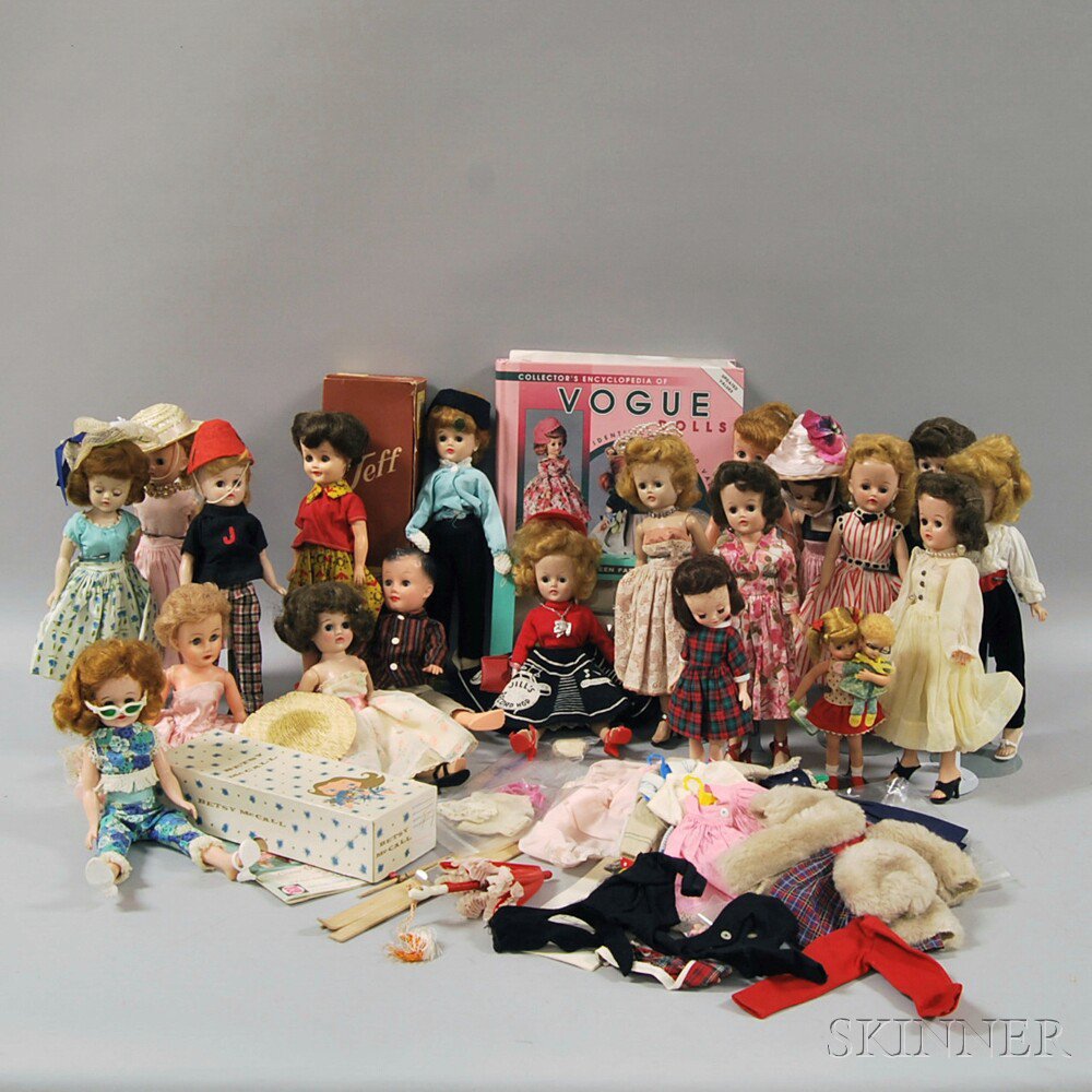 Appraisal: Group of Mostly Mid- th Century Vinyl Dolls a Betsy