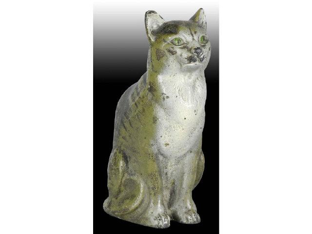 Appraisal: Sitting Tabby Cat Doorstop Cast Iron Bookend Description Made by