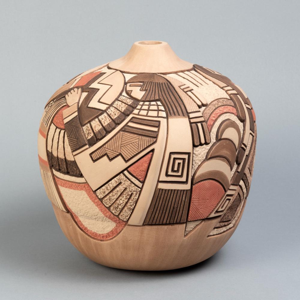 Appraisal: THOMAS POLACCA HOPI POT Thomas Polacca Hopi Pot inscribed underside