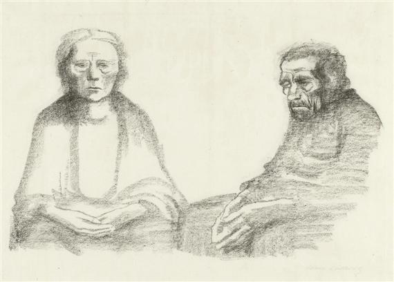 Appraisal: KOLLWITZ K THE K nigsberg - Moritzburg The parents Discarded