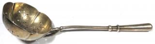 Appraisal: Small Sterling Silver Skimmer Ladle Probably late th century the