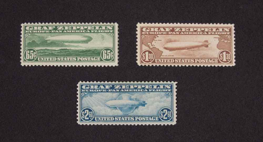 Appraisal: GRAF ZEPPELIN STAMPS C- Circa set of stamps including cents