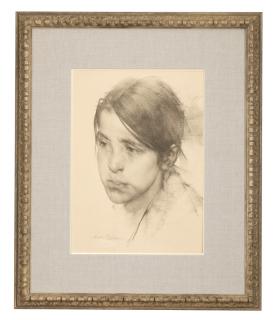 Appraisal: Nicolai Fechin ''A Young Indian Girl'' signed and numbered in