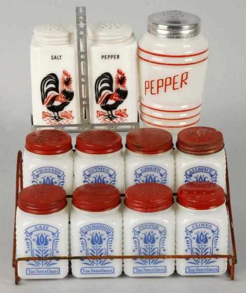 Appraisal: Lot of Range Spice Salt and Pepper Sets Description s