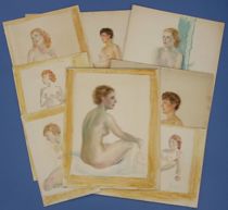 Appraisal: Lot of Elmer Jacobs Watercolors American b Lot comprised of