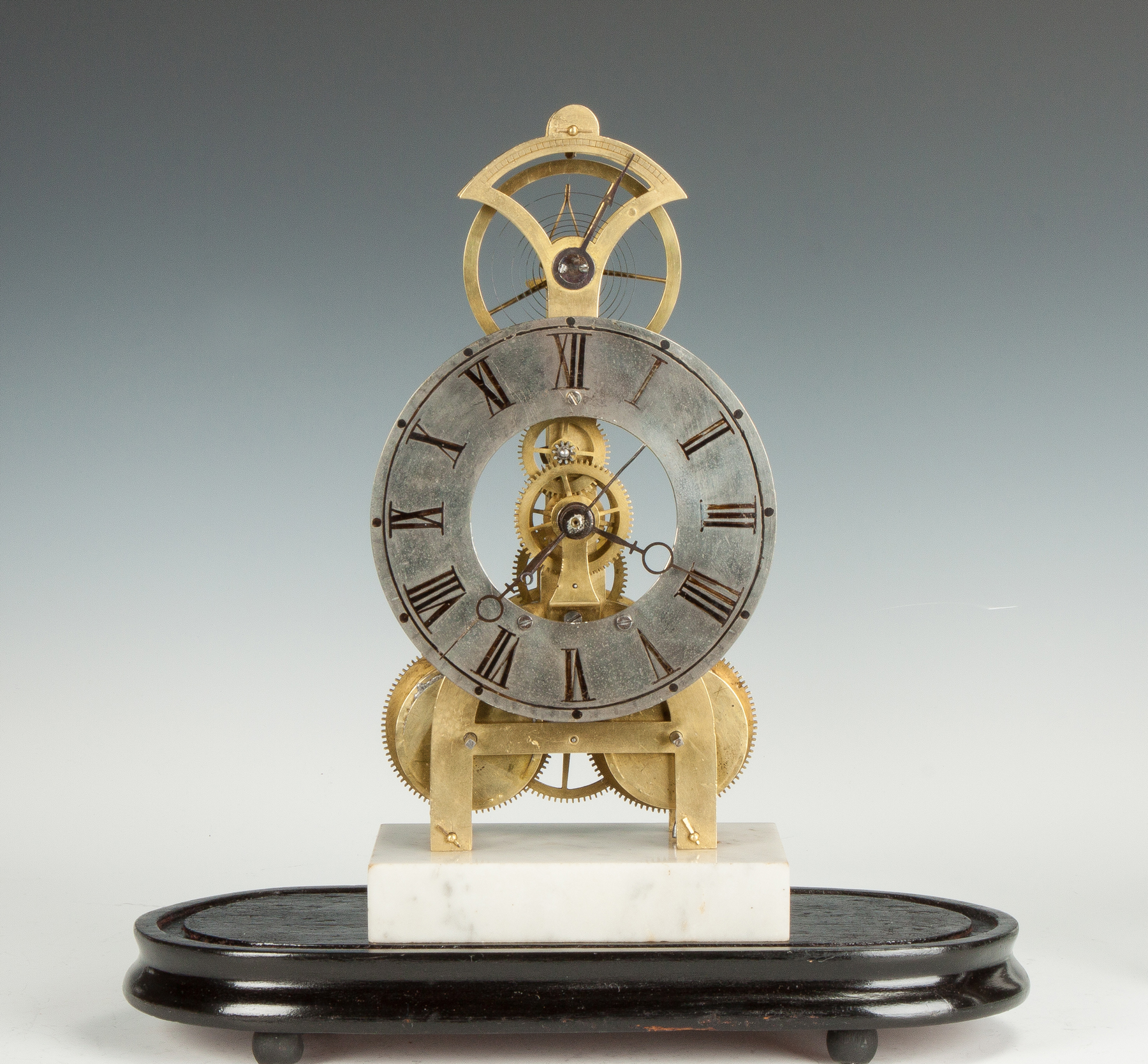 Appraisal: Rare S B Terry Balance Wheel Skeleton Clock th cent