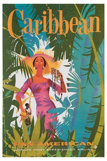 Appraisal: ANONYMOUSPAN AM CARIBBEAN offset lithograph in colors c condition A-