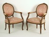 Appraisal: ARM CHAIRS - Pair of Louis XVI style cameo back