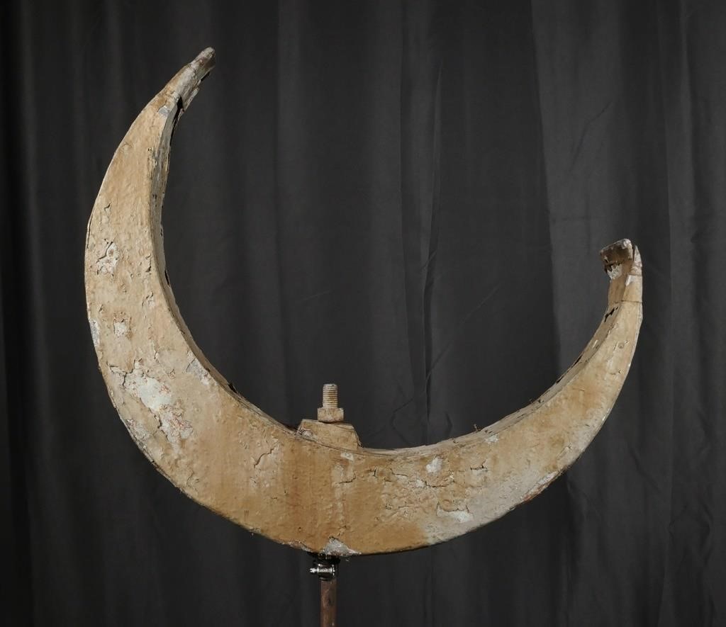 Appraisal: Original crescent moon finial from the Tampa Bay Hotel now