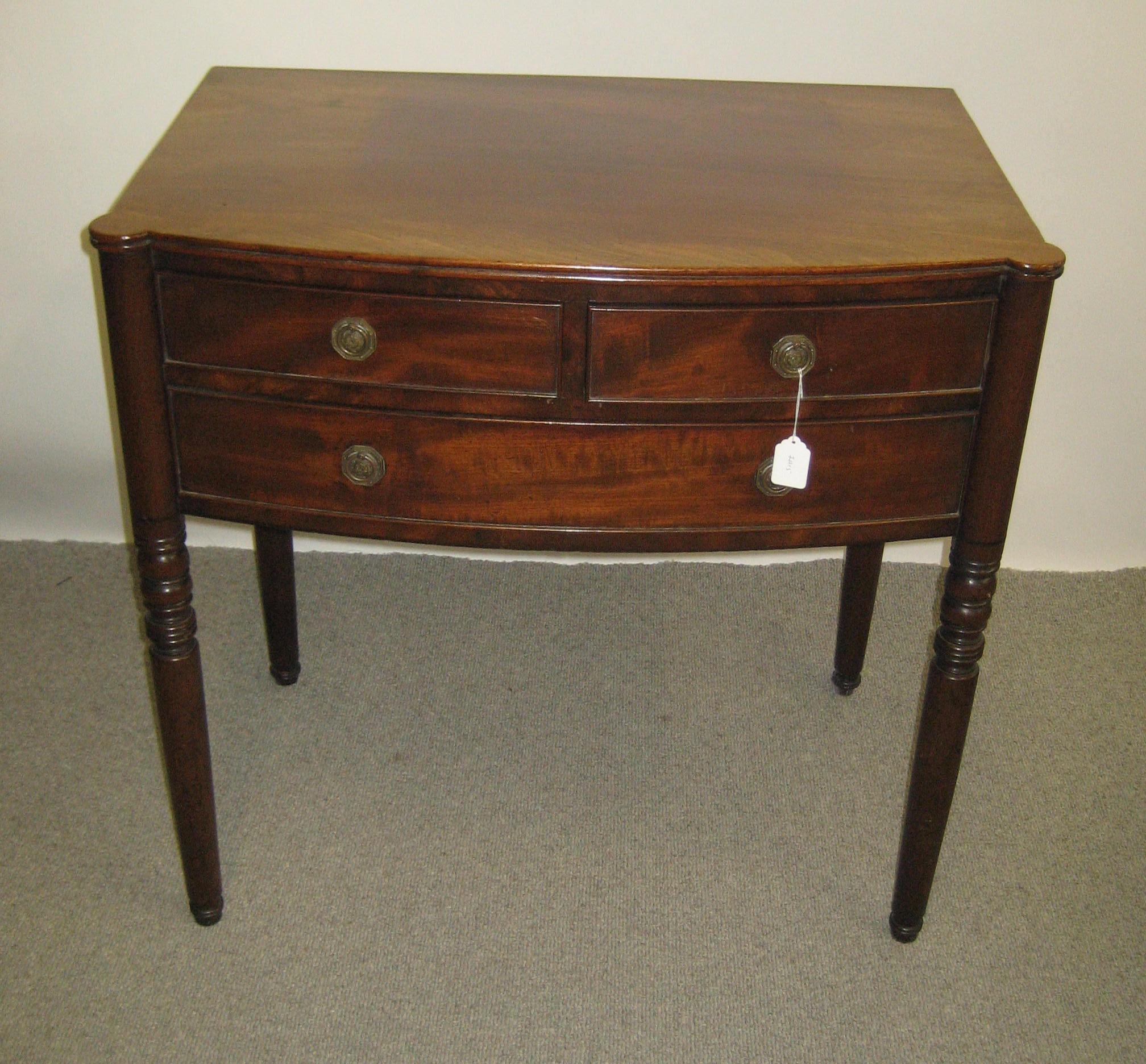 Appraisal: A GEORGE III MAHOGANY DRESSING TABLE early th century of