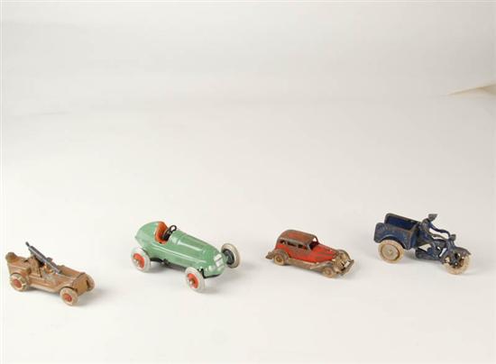 Appraisal: Four E-M th C Toy Vehicles a Schuco Studio lithographed