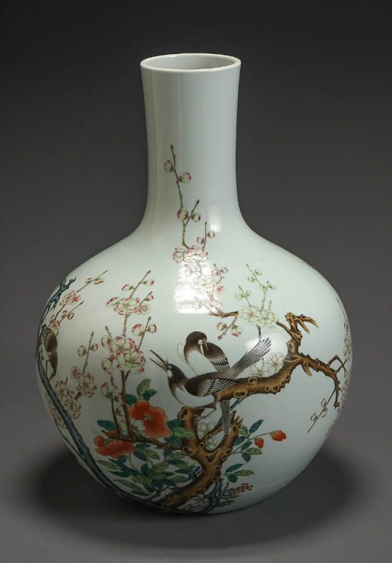 Appraisal: Lot Property of Various Owners Chinese 'Famille Rose' Bottle Vase