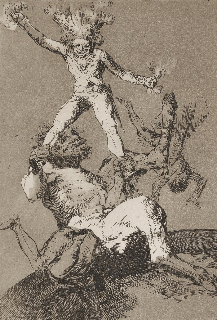 Appraisal: Francisco Jos De Goya y Lucientes Spanish - Subir y