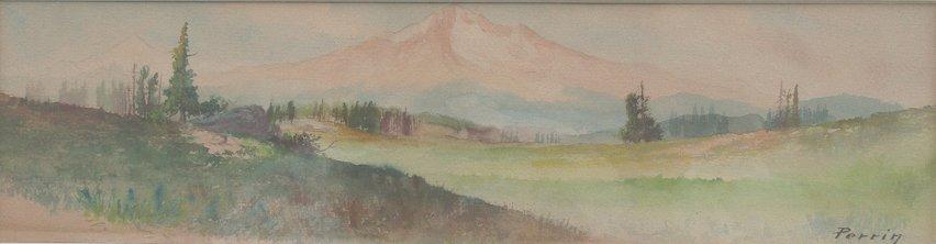 Appraisal: PERRIN Ida Southwell American th C Western Meadow Landscape with