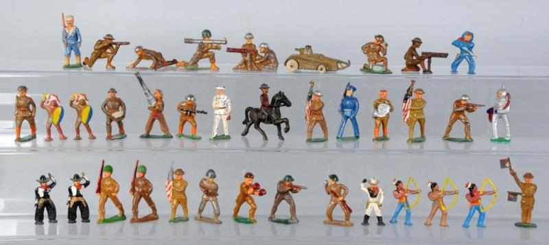 Appraisal: Lot of Dimestore Toy Soldiers Description Consists of Barclay Manoil