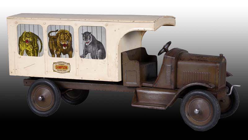 Appraisal: Pressed Steel Gendron ''Sampson'' Circus Truck Toy Description '' L