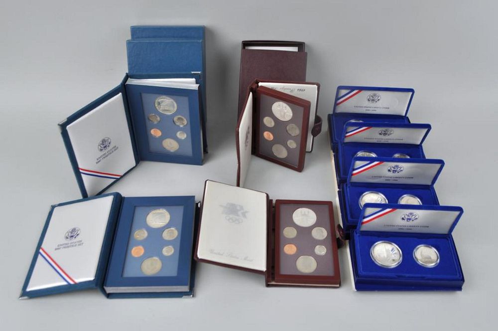 Appraisal: Group US Prestige Liberty Proof Sets comprising two Constitution six