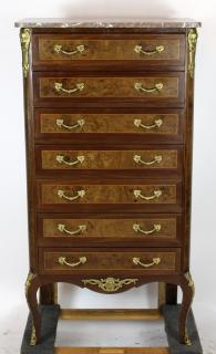 Appraisal: French Louis XV style bombe semainier chest French early th