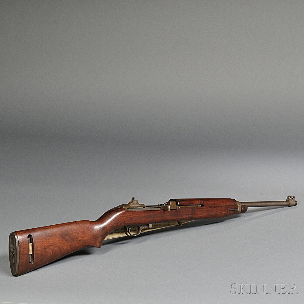 Appraisal: U S Semiautomatic Carbine c serial number walnut stock with