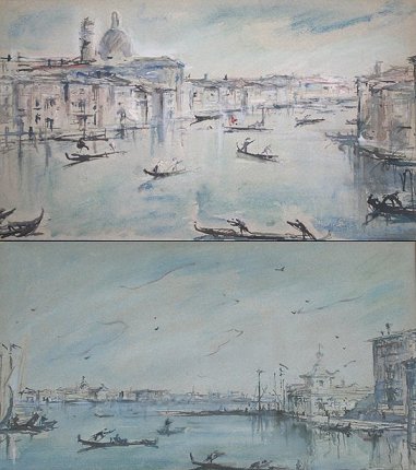 Appraisal: MARTINI Bruno Italian - VENETIAN CANAL SCENES W C ''